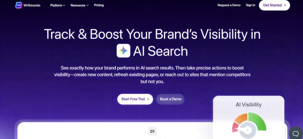 writesonic dashboard