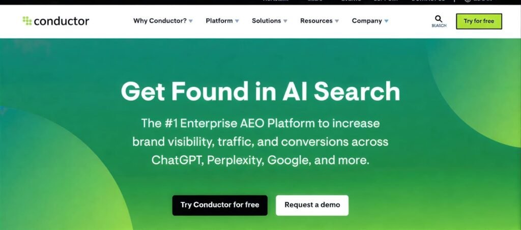 Leading LLM Optimizers in AI Visibility Sector (2026 Guide) conductor dashboard